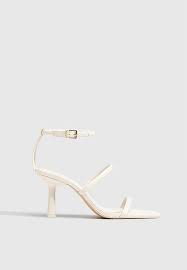 HIGH-HEEL STRAPPY SANDALS WITH BUCKLED FASTENING